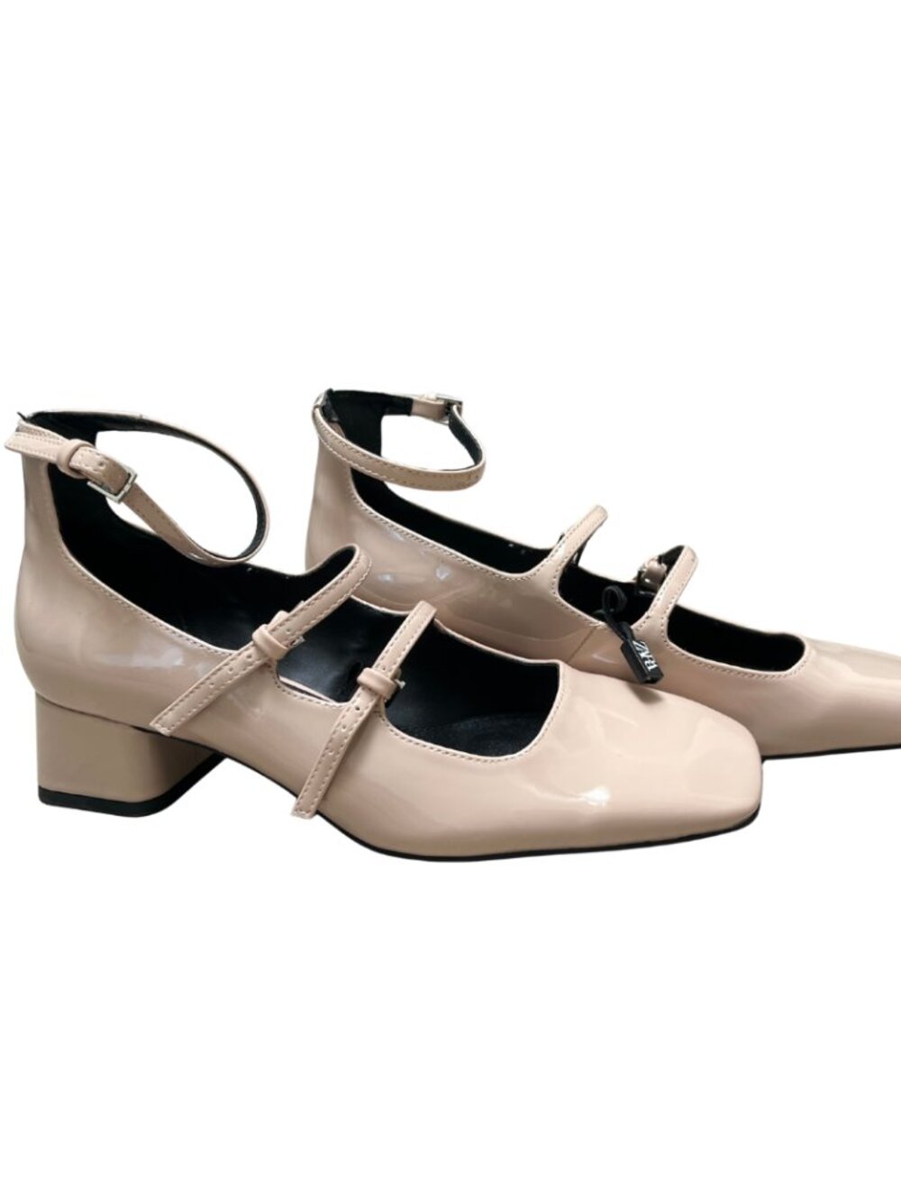 NEVER WORN Mary Jane Nude Zara Heels - Picture 1 of 5